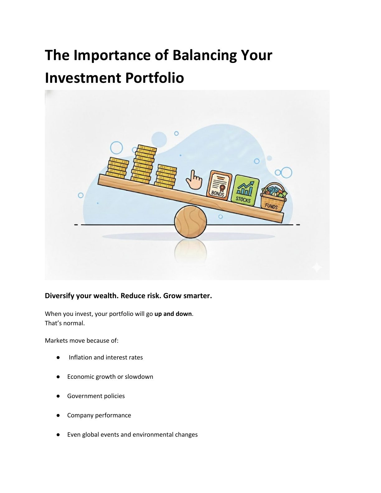 The Importance of Balancing Your Investment Portfolio