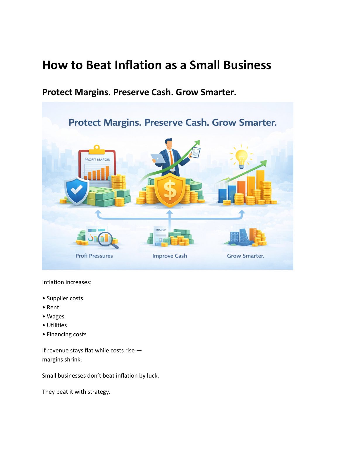 How to Beat Inflation as a Small Business cover