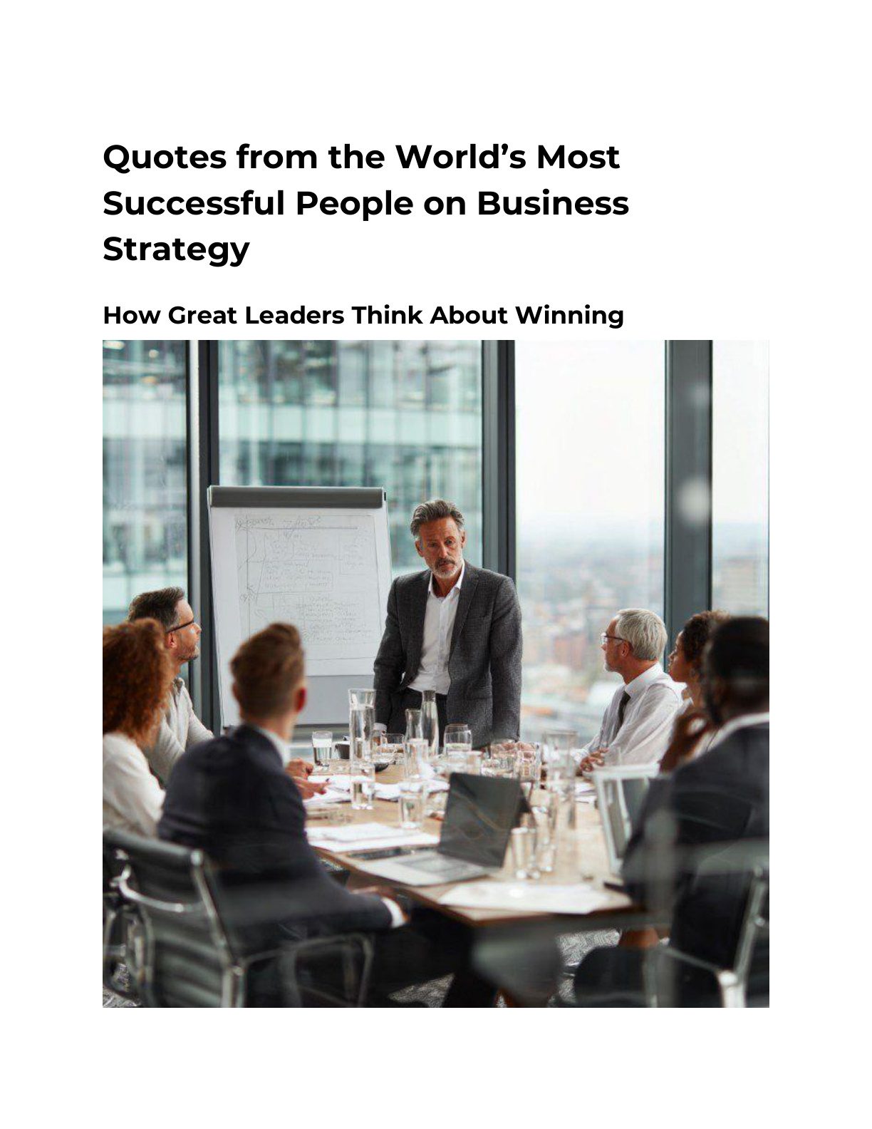 Quotes from the World’s Most Successful People on Business Strategy cover